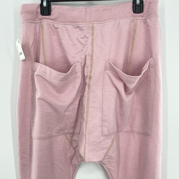 Free People NWT Cozy All Day Harem Leggings Joggers Drawstring Pink Medium New - Picture 4 of 10